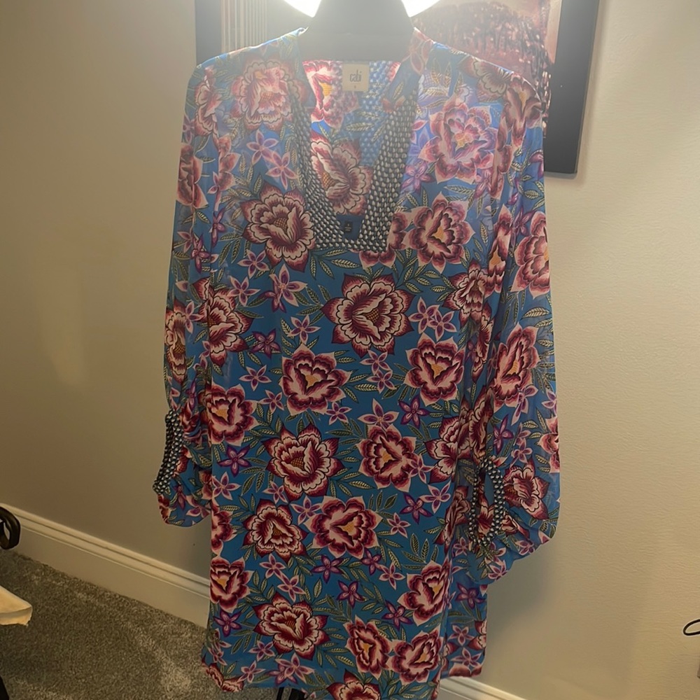 Tunic Dress - cabi Provincial Floral Tunic Dress